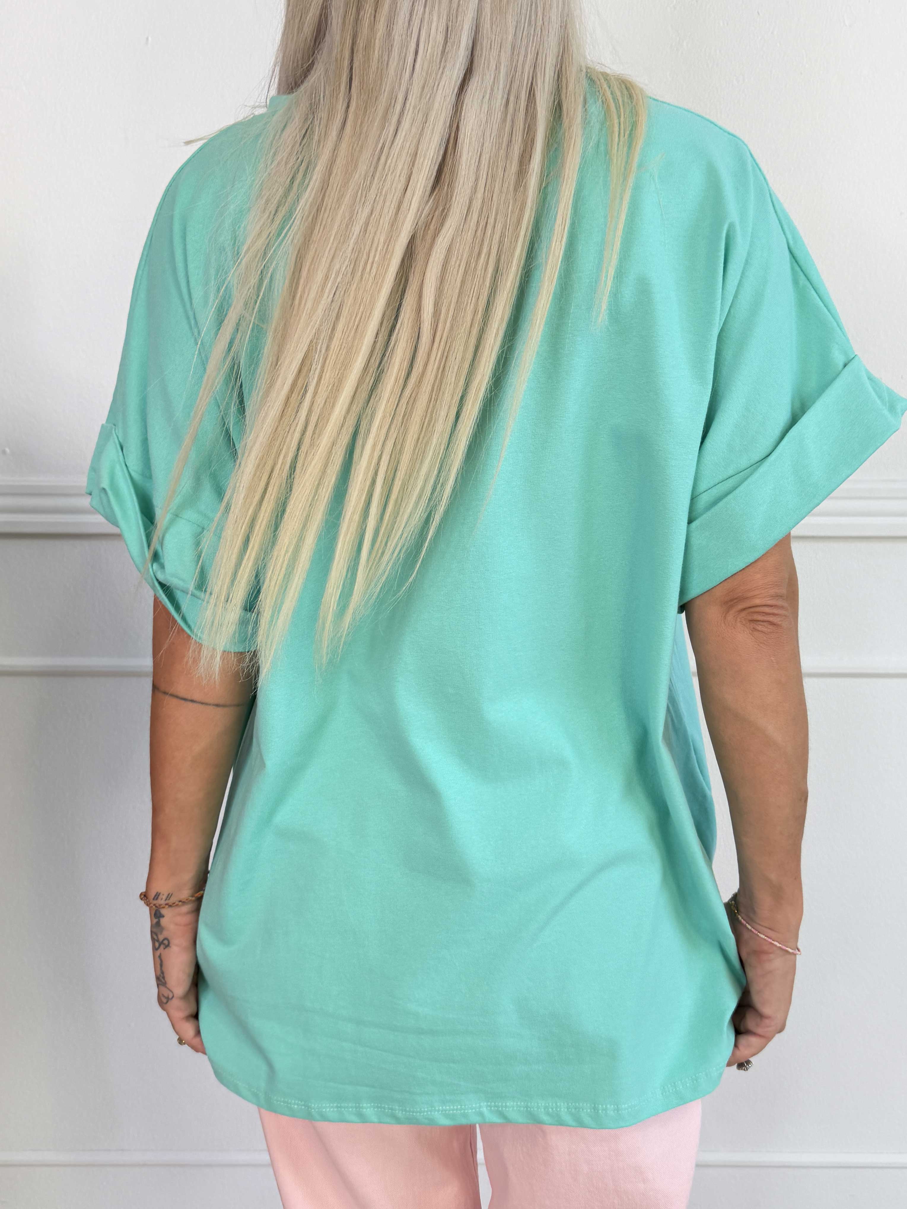Leni - Oversized t-shirt med SOHO New York stående på brystet